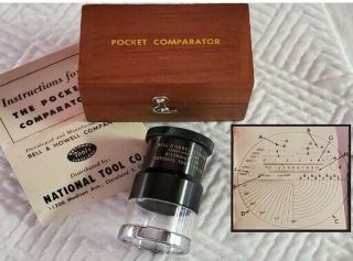 Bell & Howell Vintage Pocket Comparator,  Instruction Book