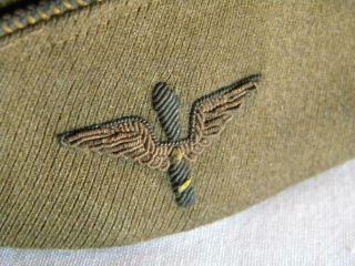 Vintage Ww1 Era Army Air Service Officers Hat Real Russia Leather Liner Sz 7 1/8