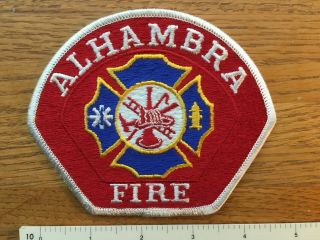 Alhambra Fire Department California Patch
