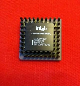 Intel Dx4odpr100 Overdrive 486dx4 100 Mhz Sz959 Dx40dpr100 Socket 3 ✅ Very Rare