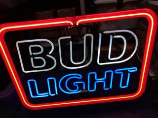 Bud Light Franceformer Neon Bar Sign