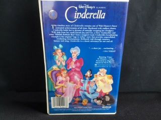 VHS,  Disney Black Diamond Classic Cinderella 410 3