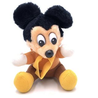 Vintage Disney Small Plush Toy Mickey Mouse Mickey’s Christmas Carol