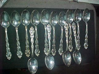 Community Oneida Silver Plate Modern Baroque Set Of 14 Teaspoons 6 1/8 "