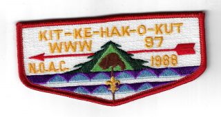 Oa 97 Kit - Ke - Hak - O - Kut 1988 Noac Flap Red Bdr.  [mk - 3319]