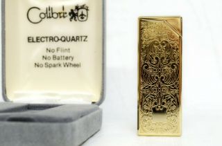Vintage Colibri Electro - Quartz Butane Lighter With Case