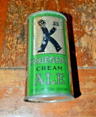 Rare Krueger Cream Ale Irtp Open Instructional Flat Top Beer Can Lilke 461
