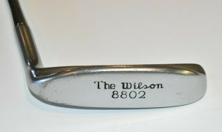 Vintage The Wilson 8802 35 " Putter Head Speed 02d Steel Shaft W/s Made In Usa