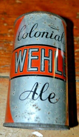 Wehle Colonial Ale Irtp Open Instructional Flat Top Beer Can Lilke 866