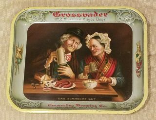 Pre - Pro Grossvader Old German Lager Beer Tray From Johnstown Pa – Cool