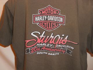 2007 Harley Davidson Sturgis Motorcycle Rally T Shirt Skull Top Hat Size Large 3