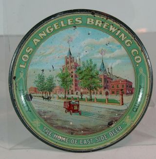 Ca1910 Los Angeles Brewing Company Tin Litho Advertising Tip Tray / Beer Tray