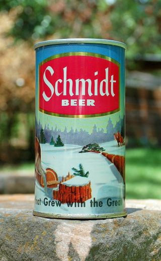 Flawless Schmidt Series 1 Zip Tab Beer Can " Concerned Moose " And B/o 