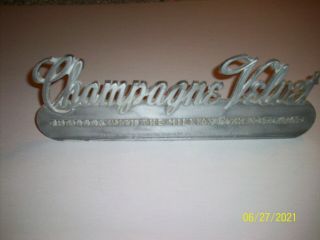 Champagne Velvet Beer Bar Topper
