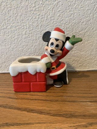 Porcelain Mickey Mouse Tea Light Candle Holder