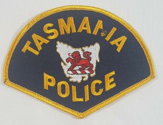 Retired: Australia Tasmania Police Collectors Patch 4.  75 " X 3.  75 "
