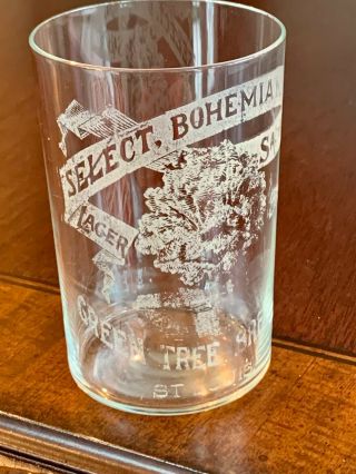 Green Tree Brewery - St.  Louis,  Missouri - Pre - Prohibition Etched Glass