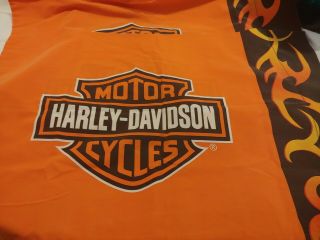 Vintage Harley Davidson Pillow Cases X 2,  Orange