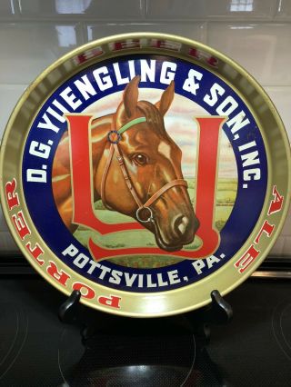D G Yuengling & Son Beer Tray Pottsville Pa Porter Ale Horse