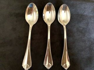 1881 Rogers Oneida Ltd,  1985 King James Flatware - Set Of 3 Demitasse Spoons