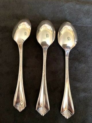 1881 Rogers Oneida Ltd,  1985 King James Flatware - Set of 3 Demitasse Spoons 3