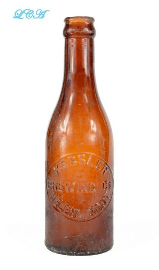 Scarce Helena Montana Beer Bottle Kessler In Slug Plate Half Pint Split Bim
