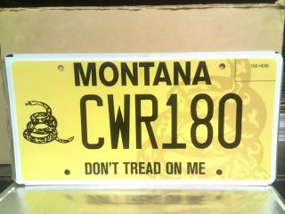 1776 Foundation Don’t Tread On Me Montana License Plate