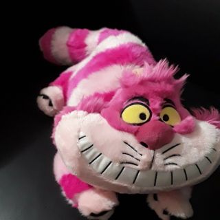 19 " Disney Store Cheshire Pink Cat Plush Doll Alice In Wonderland Toy