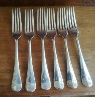 Set Of Vintage Mappin & Webb Silver Plated Large Forks