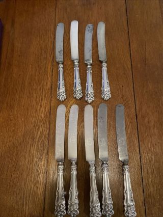 Set Of 9 Wm.  Rogers Silverplate Knives