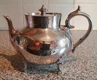 Vintage James Dixon & Sons Silver Plated Tea Pot Teapot
