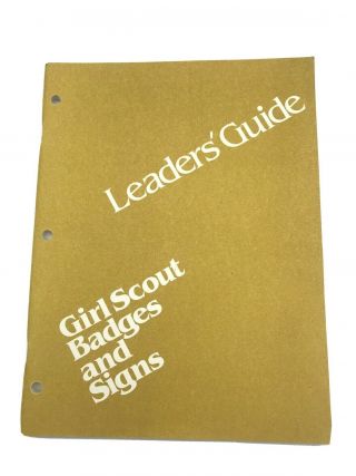 Vintage1980 Girl Scout Leader 