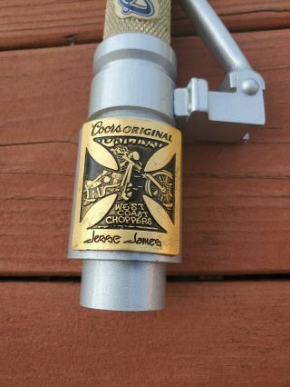 Coors West Coast Choppers Jesse James WCC Beer Tap Handle 3