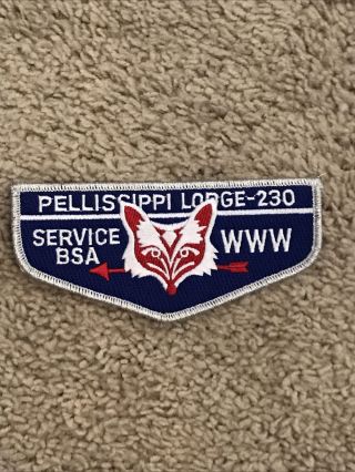 Pellissippi Lodge 230 Dark Blue Service Flap