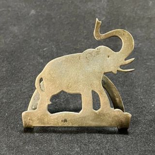 Vintage Lunt Sterling Silver Elephant Shaped Napkin Clip
