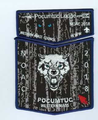 Boy Scout Oa Pocumtuc Lodge 2018 Noac 2 - Piece Flap Set