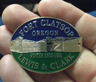 Fort Clatsop Oregon Lewis And Clark Hiking Medallion,  Shield,