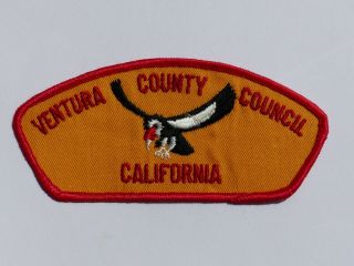 Vintage Ventura County Council California Boy Scout Bsa Csp Patch Twill