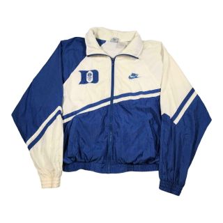 Vintage 90s Nike Duke Blue Devils Basketball Mens Track Jacket Medium