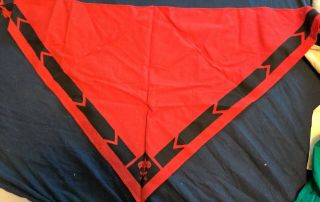 Vintage Official Boy Scout Of America Scarf Neckerchief Red 1950s