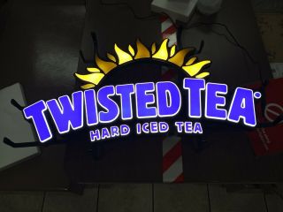 Twisted Tea Hard Iced Tea Led Opti Neon Logo Beer Sign 26 " X14 " -