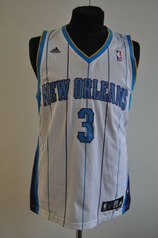 Vintage Adidas Nba Orleans Hornets Chris Paul 3 Basketball Jersey