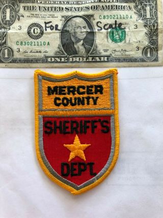 Mercer County North Dakota Police Patch Un - Sewn In Great Shape