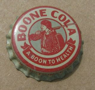 Boone Cola Soda Boone Rock Bot.  Spencer Nc North Carolina Cork Era Cap Crown