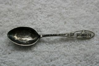 Vintage Sterling Silver Monticello Spoon Home Of Thomas Jefferson