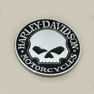 3d Willie G Skull Metal Emblem / Badge For Harley Davidson Tank / Trunk