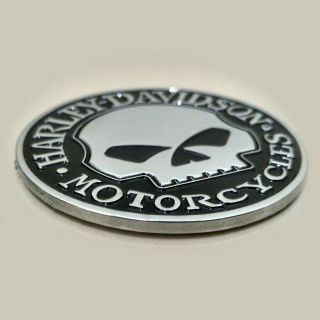 3D Willie G Skull METAL Emblem / Badge For Harley Davidson Tank / Trunk 2