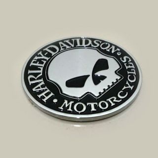 3D Willie G Skull METAL Emblem / Badge For Harley Davidson Tank / Trunk 3