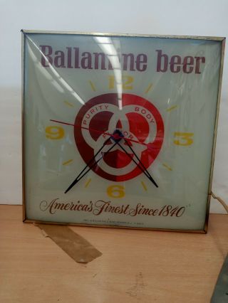 1963 Ballantine Beer Clock Authentic