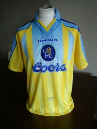 Chelsea 1996 Umbro Away Shirt Large Adults Near Rare Vintage Coors